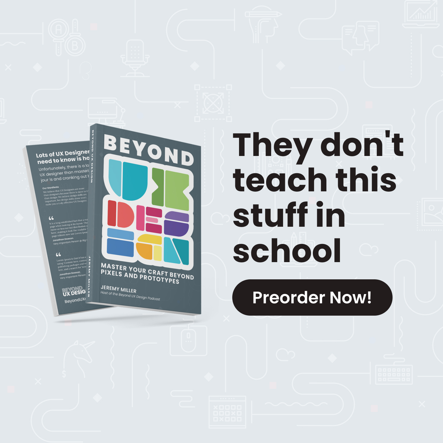 Announcing the Beyond UX Design Book!